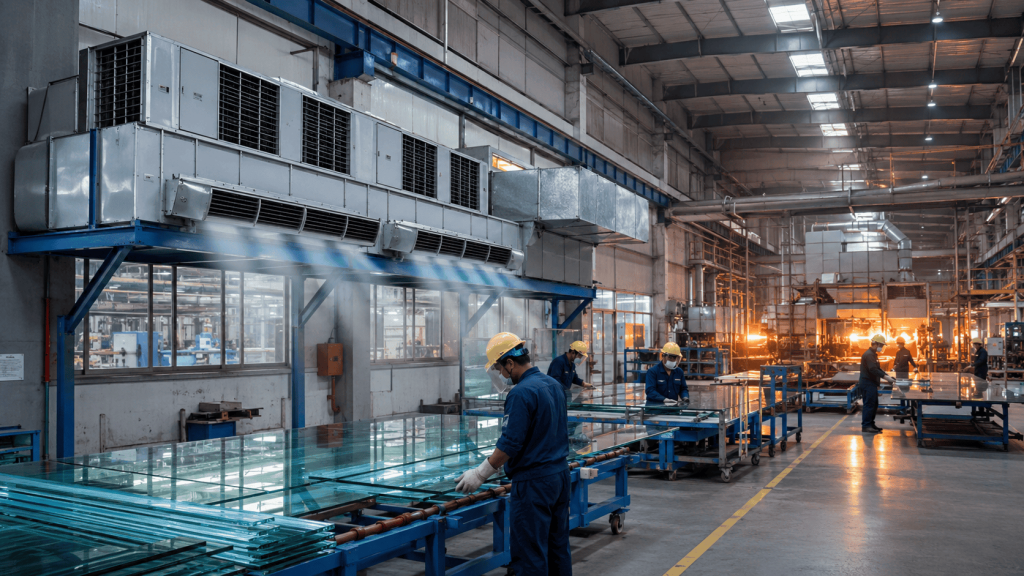 Factory Cooling Solutions for Glass Industry factory cooling solutions for glass industry