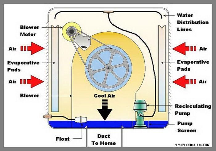 evaporative cooler work