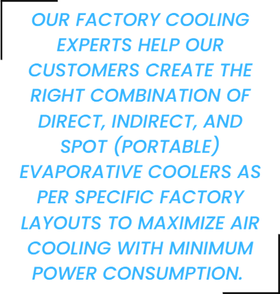 maximize return on investment with evaporative air cooler in large industrial areas